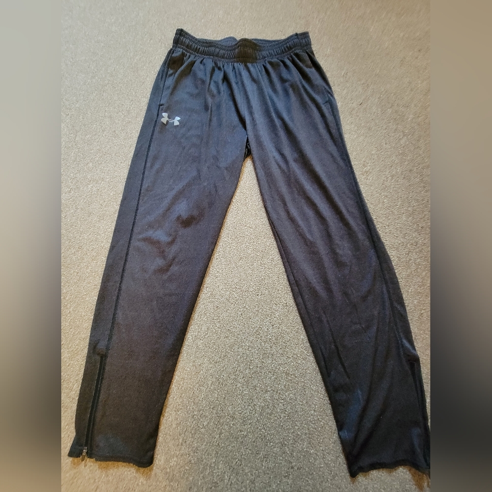 Men's L Under Armour Loose-fit Zip-leg Tapered Athletic Pants